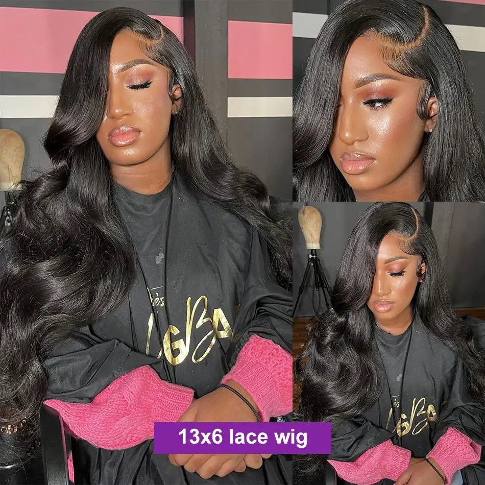 40 Body wave HD Transparent Lace Front Human hair Wig - pre-Plucked Glueless Brazilian Wig for woman - On sale