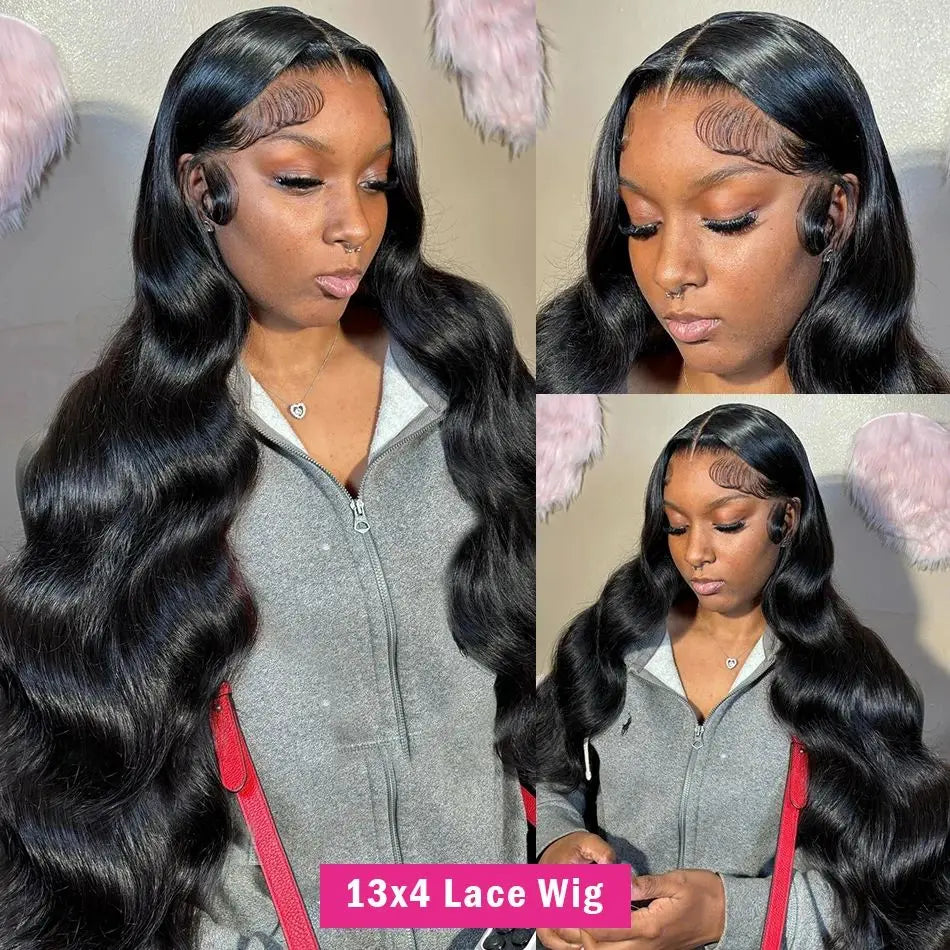 40 Body wave HD Transparent Lace Front Human hair Wig - pre-Plucked Glueless Brazilian Wig for woman - On sale