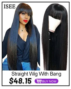 HAIR Machine Made Sew In Short Bob Wig With Bangs Human Hair Wigs  Brazilian Straight Wig with Bang For Women Glueless Wigs