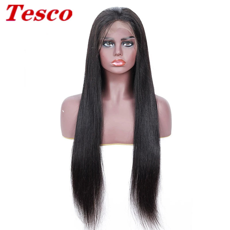 Brazil Top Lace Human Wigs Fashion Long Black Straight Hair