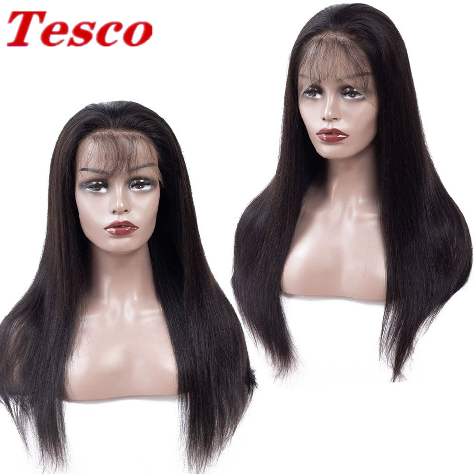 Brazil Top Lace Human Wigs Fashion Long Black Straight Hair