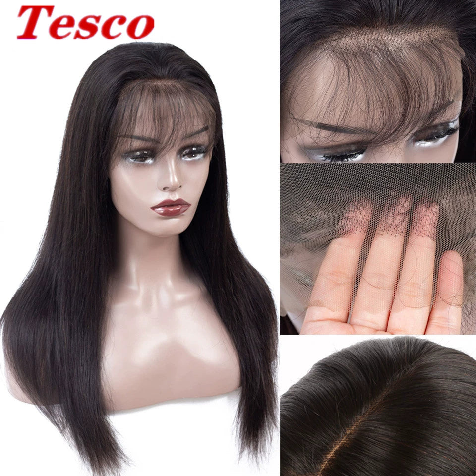 Brazil Top Lace Human Wigs Fashion Long Black Straight Hair