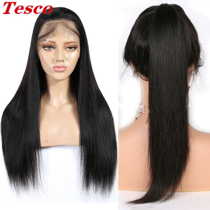 Brazil Top Lace Human Wigs Fashion Long Black Straight Hair