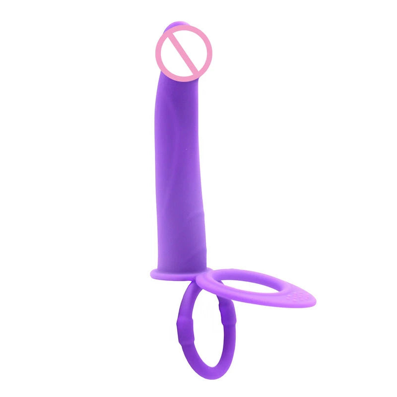 Double Penetration Anal Plug Dildo Butt Plug Vibrator For Men Strap On Penis Massage Vagina Plugs Adult Sex