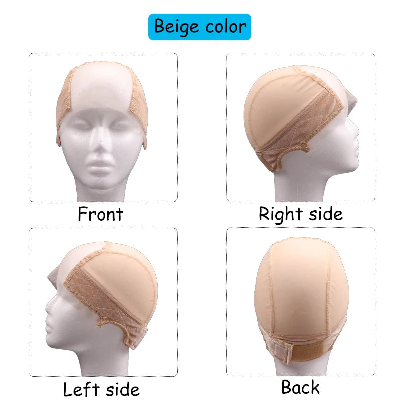 Invisible Lace Wig Cap with  Wide Band -Perfect for Wig and Hairpieces