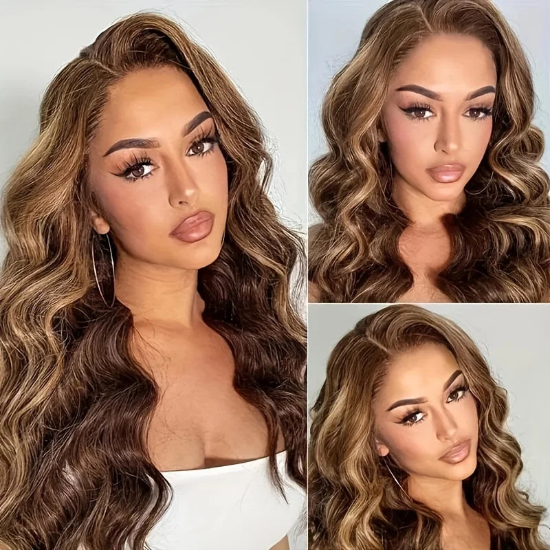 30 Honey Blonde Body Wave Lace Front Wig  Human Hair Wig for Women Special Clearance  Sale