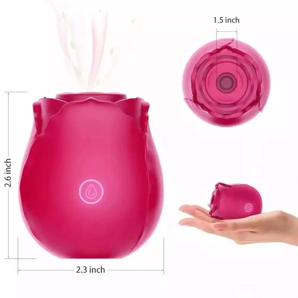 10 Speed Rose Suker Vibrator G-spot Dildo Clitoris Stimulating Sucking Female Sex Toy USB Rechargeable Rose-shaped