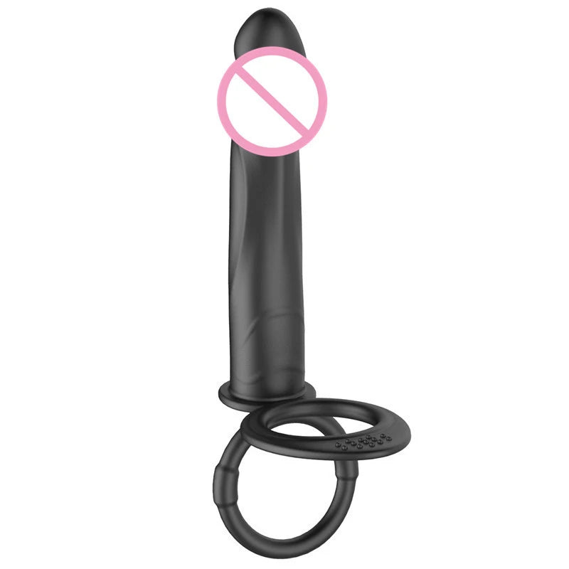 Double Penetration Anal Plug Dildo Butt Plug Vibrator For Men Strap On Penis Massage Vagina Plugs Adult Sex