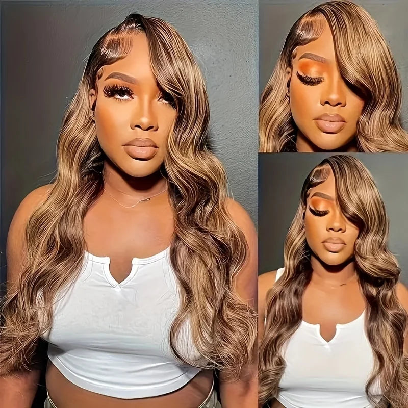 30 Honey Blonde Body Wave Lace Front Wig  Human Hair Wig for Women Special Clearance  Sale