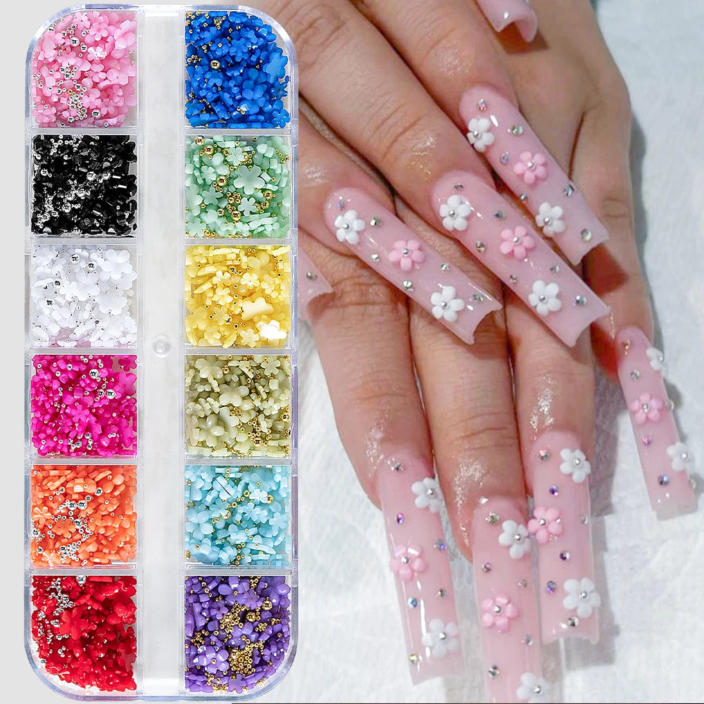 Gold Metallic Moon Star Nails Sequins Charms 3D Nail Art Tips Decoration 3D Metal Moon Star Sun Bead Rivet Nail Jewelry