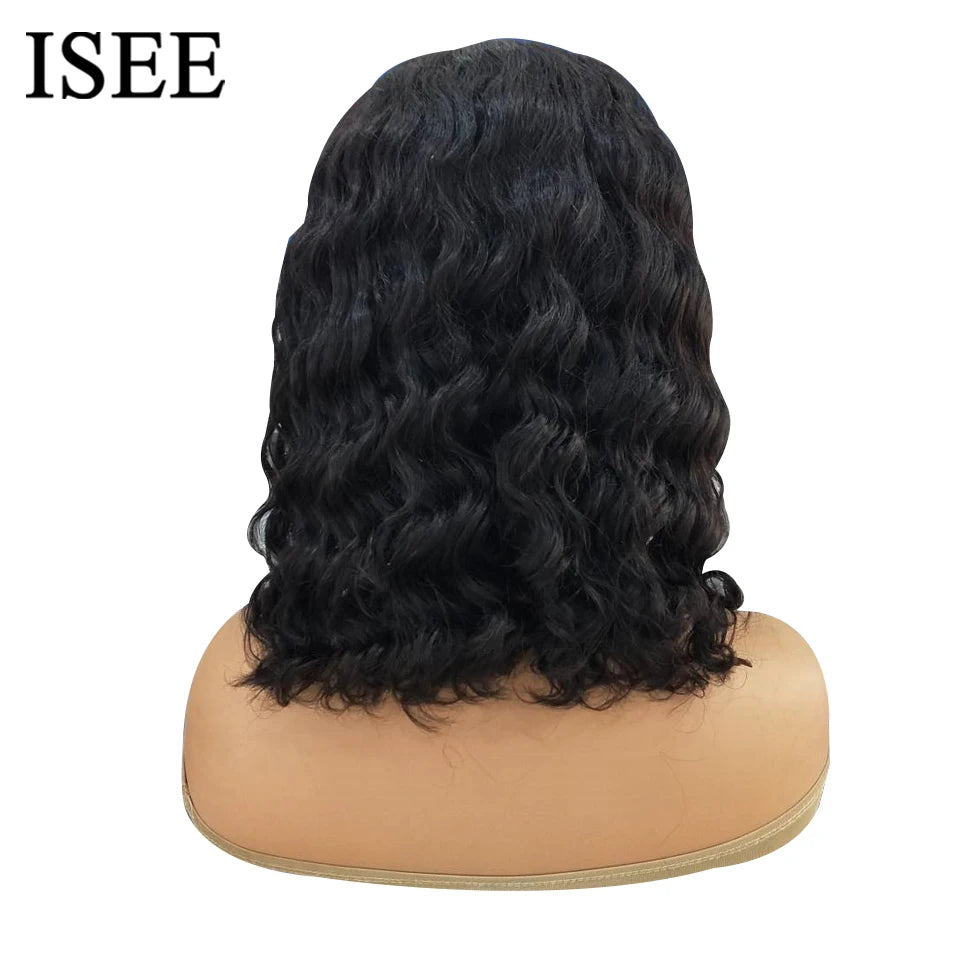 Hair Glueless HD Short Bob Wig 6X4 Body Wave Wig Lace Front Wigs Human Hair Transparent Lace Closure Wig