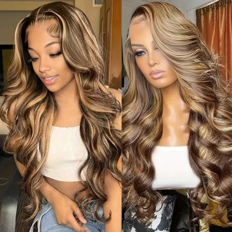 30 Honey Blonde Body Wave Lace Front Wig  Human Hair Wig for Women Special Clearance  Sale