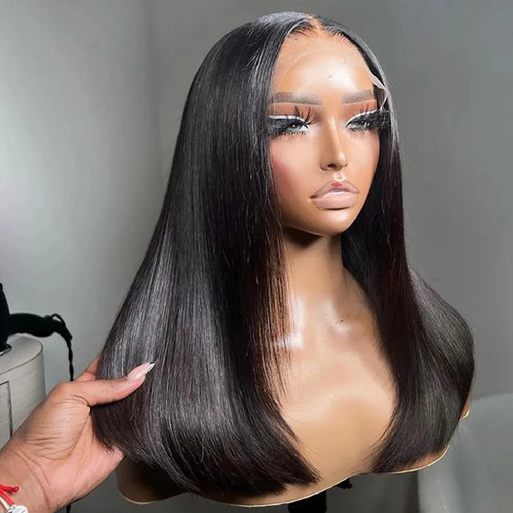 Human Hair Straight Lace Front Wigs Human Hair Short Bob Human Hair Wigs Black Lace Front Wig Human Hair Wigs 100%Human