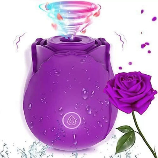 10 Speed Rose Suker Vibrator G-spot Dildo Clitoris Stimulating Sucking Female Sex Toy USB Rechargeable Rose-shaped