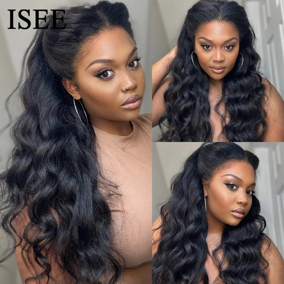 Wear Go Glueless Wig ISEE Peruvian Body Wave Pre Bleached Knots 13x4 Lace Wig 6x4 HD Wig For Women Human Hair Wigs Ready To Wear