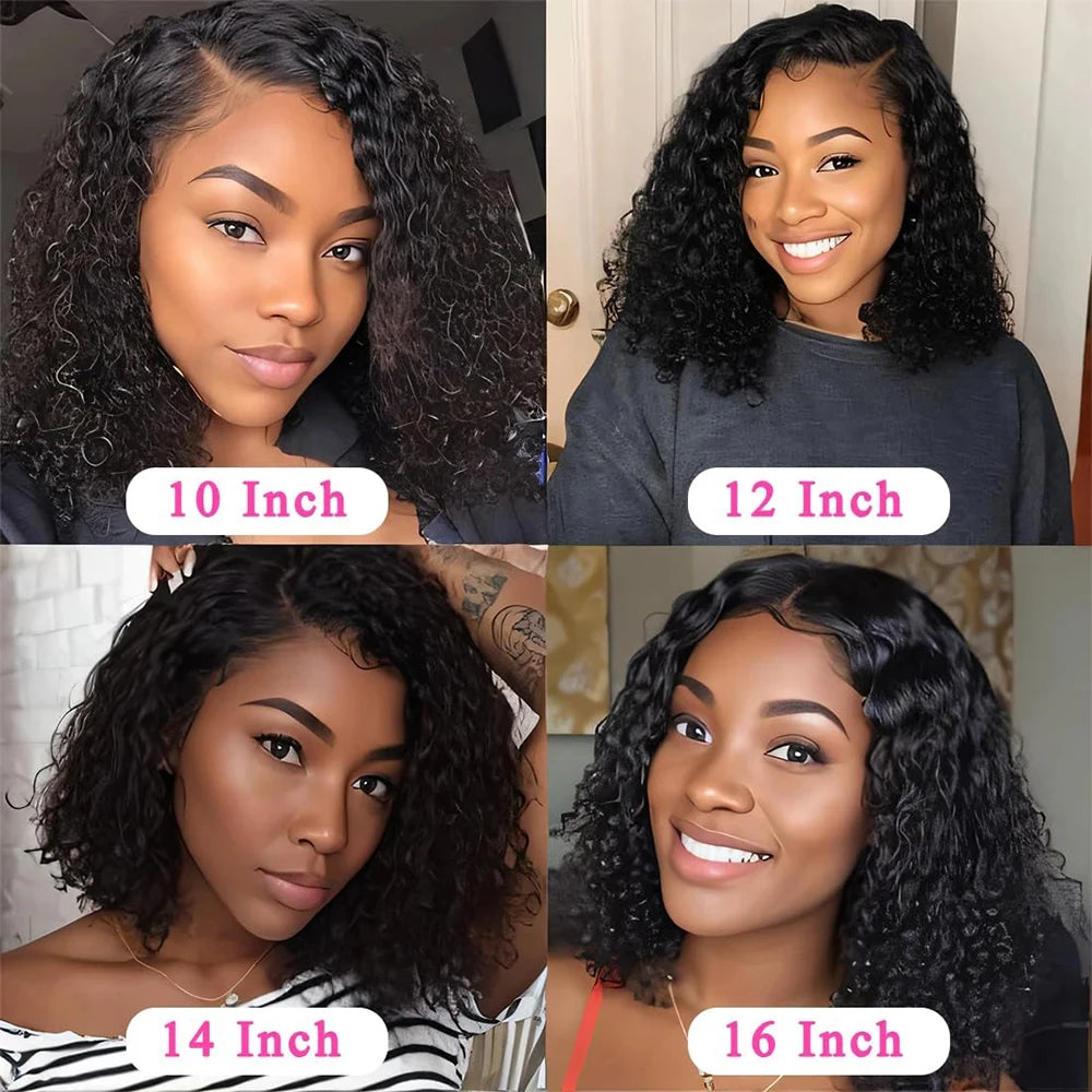 Human Hair Wig 6x4 Glueless Wig Human Hair Ready To Wear Deep Wave Wig Preplucked